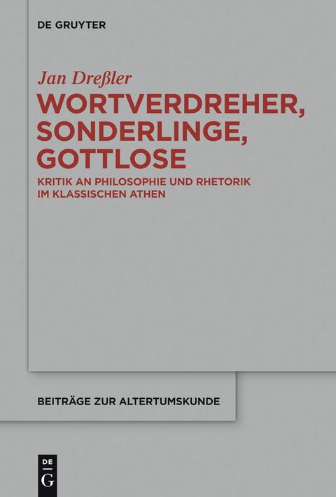 Wortverdreher, Sonderlinge, Gottlose -  Jan Dreßler