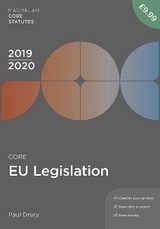 Core EU Legislation 2019-20 - Drury, Paul