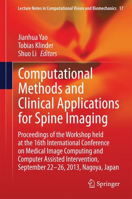 Computational Methods and Clinical Applications for Spine Imaging - 