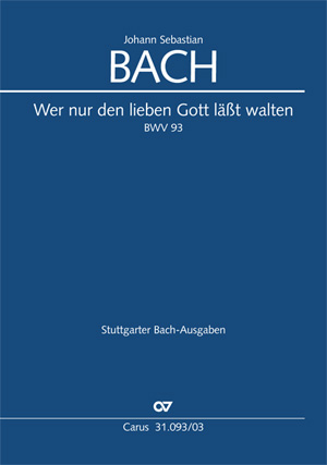 Wer nur den lieben Gott läßt walten (Klavierauszug) - Johann Sebastian Bach