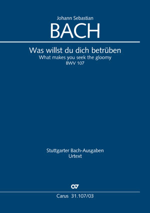 Was willst du dich betrüben (Klavierauszug) - Johann Sebastian Bach