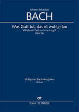 Was Gott tut, das ist wohlgetan II (Klavierauszug) - Johann Sebastian Bach