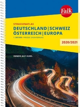 Falk Straßenatlas Deutschland, Schweiz, Österreich, Europa 2020/2021 1 : 300 000 - 