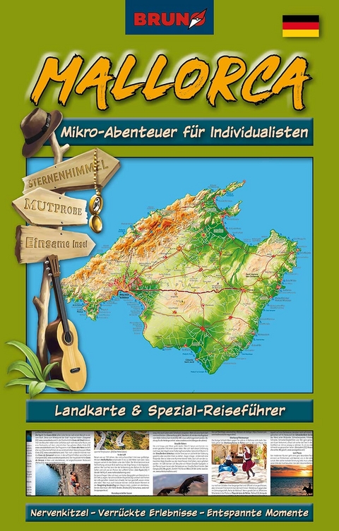 BRUNO Mallorca Landkarte und Reiseführer: Mikro-Abenteuer für Individualisten - Sternberg Christiane