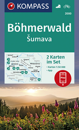 KOMPASS Wanderkarte Böhmerwald, Šumava - KOMPASS-Karten GmbH