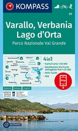 KOMPASS Wanderkarte 97 Varallo, Verbania, Lago d'Orta, Parco Nazionale Val Grande 1:50.000 - 