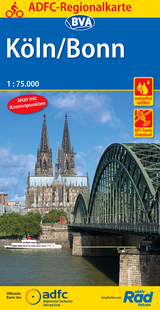ADFC-Regionalkarte Köln/Bonn 1:75.000, reiß- und wetterfest, GPS-Tracks Download - 