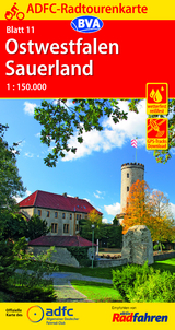 ADFC-Radtourenkarte 11 Ostwestfalen Sauerland 1:150.000, reiß- und wetterfest, GPS-Tracks Download - 