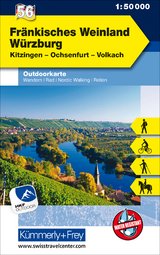 Fränkisches Weinland Würzburg Nr. 56 Outdoorkarte Deutschland 1:50 000 - 