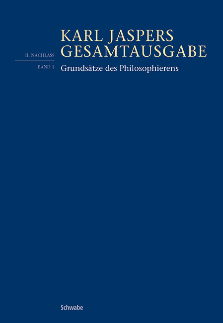 Grundsätze des Philosophierens - Karl Jaspers