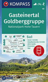 KOMPASS Wanderkarte Gasteinertal, Goldberggruppe, Nationalpark Hohe Tauern - KOMPASS-Karten GmbH