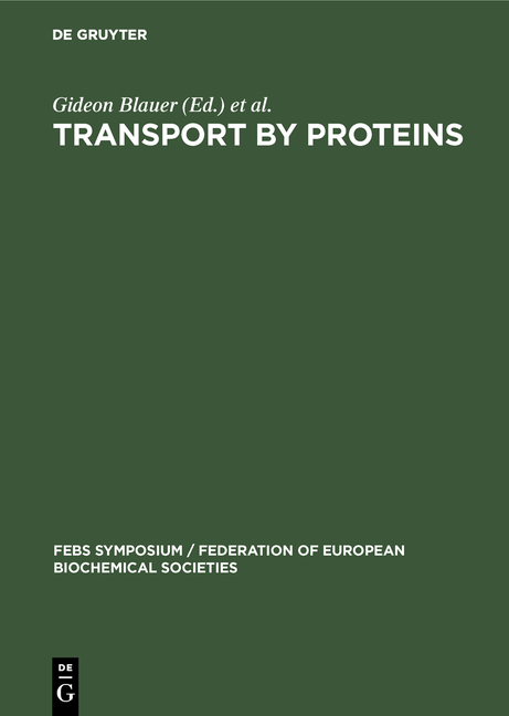 Transport by proteins - 