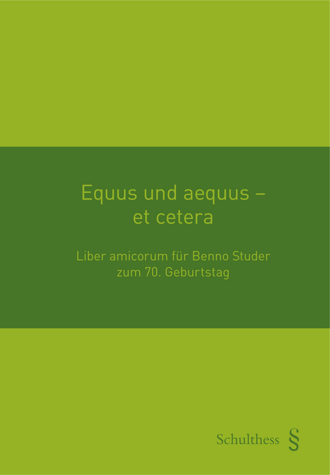 Equus und aequus - et cetera - 