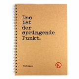 Das ist der springende Punkt – Notizbuch