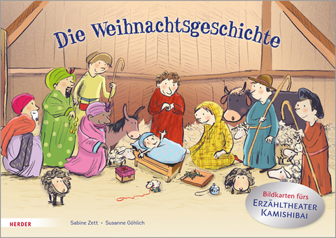 Die Weihnachtsgeschichte. Bildkarten fürs Erzähltheater Kamishibai - Sabine Zett