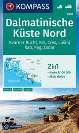 KOMPASS Wanderkarte 2901 Dalmatinische Küste Nord 1:100.000 - 