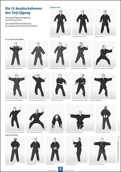 Die 15 Ausdrucksformen des Taiji Qigong Poster - Jiao Guorui