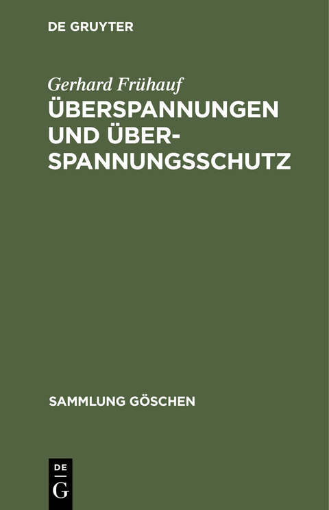 Überspannungen und Überspannungsschutz - Gerhard Frühauf