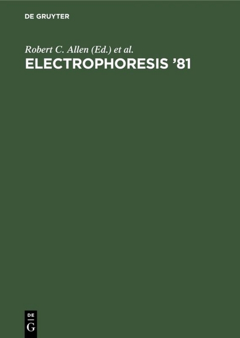Electrophoresis ‘81 - 
