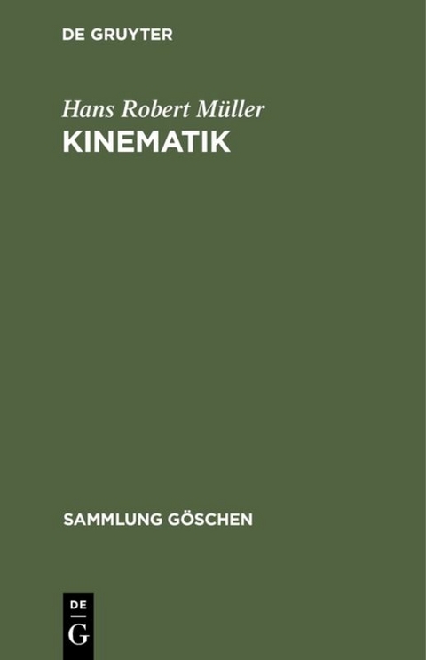 Kinematik - Hans Robert Müller