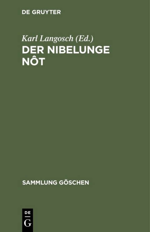 Der Nibelunge Nôt - 