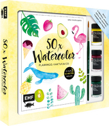 50 x Watercolor – Flamingo, Kaktus & Co. – Das Starter-Set – Die beliebtesten Aquarellmotive in nur 5 Schritten malen - Lena Yokota-Barth