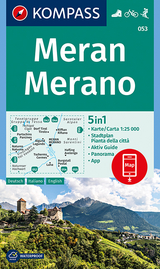 KOMPASS Wanderkarte Meran, Merano - 