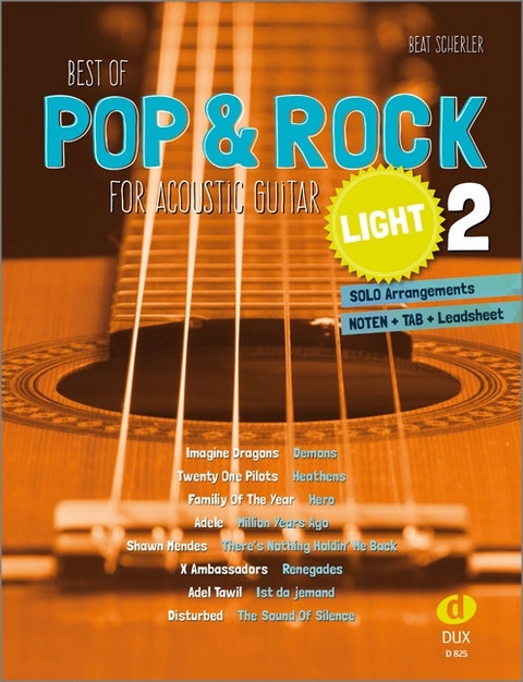 Best of Pop & Rock for Acoustic Guitar light 2 - 