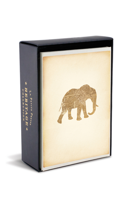 Boxed Notes: Elephant Heritage – Gruß- und Geschenkkartenbox mit Kuverts: Elefant