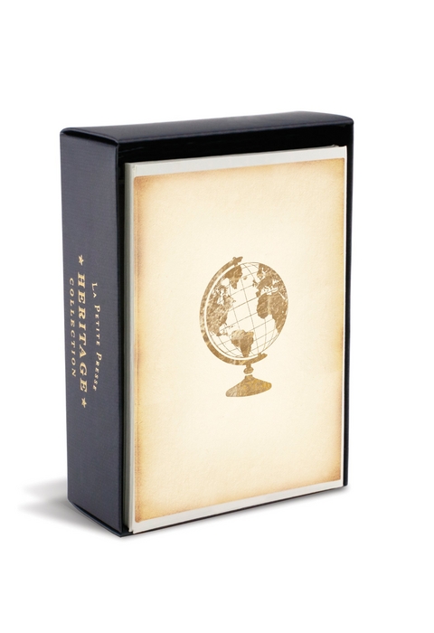 Boxed Notes: Globe Heritage – Gruß- und Geschenkkartenbox mit Kuverts: Globus