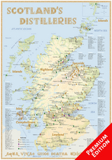 Whisky Distilleries Scotland - Poster 70x100cm Premium Edition - Hirst, Rüdiger Jörg