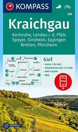 KOMPASS Wanderkarte Kraichgau, Karlsruhe, Landau i. d. Pfalz, Speyer, Sinsheim, Eppingen, Bretten, Pforzheim - KOMPASS-Karten GmbH