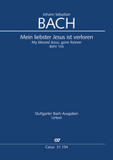 Mein liebster Jesus ist verloren (Klavierauszug) - Johann Sebastian Bach