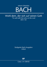 Wohl dem, der sich auf seinen Gott (Klavierauszug) - Johann Sebastian Bach