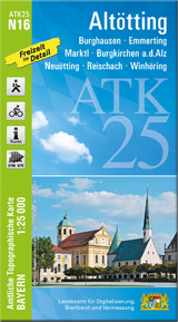 ATK25-N16 Altötting (Amtliche Topographische Karte 1:25000) - 