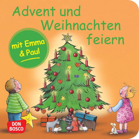 Advent und Weihnachten feiern mit Emma und Paul. Mini-Bilderbuch - Monika Lehner