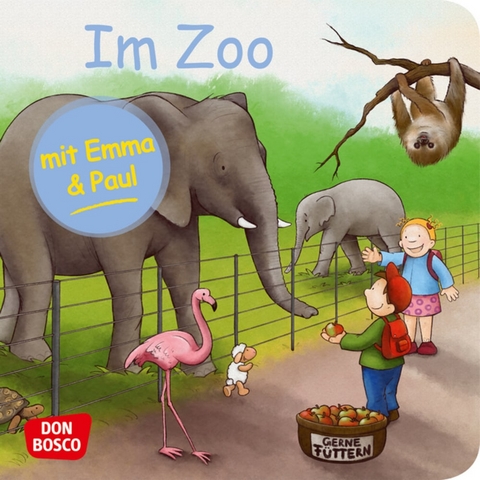 Im Zoo mit Emma und Paul. Mini-Bilderbuch. - Monika Lehner