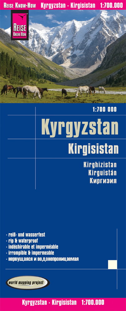 Reise Know-How Landkarte Kirgisistan / Kyrgyzstan (1:700.000) - Reise Know-How Verlag Peter Rump