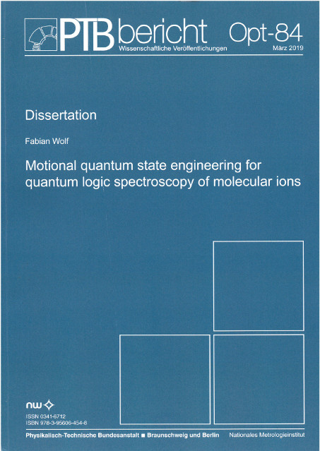 Motional quantum state engineering for quantum logic spectroscopy of molecular ions - Fabian Wolf