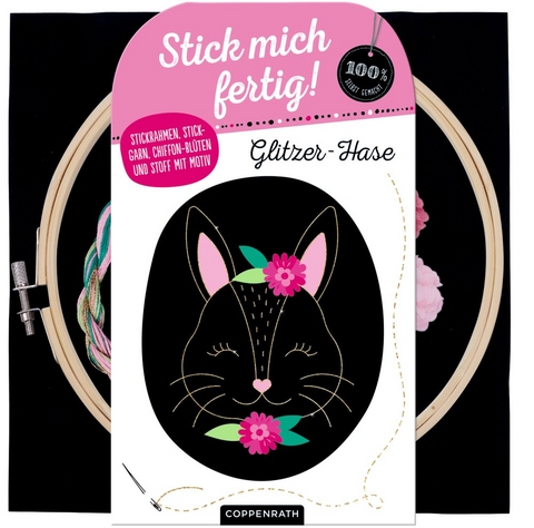 Stick mich fertig! Glitzer-Hase