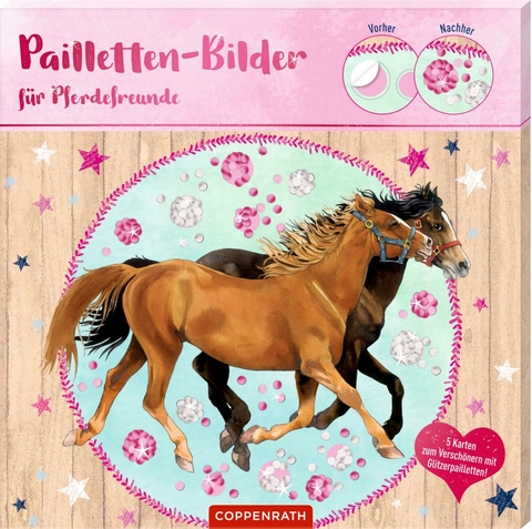 Pailletten-Bilder für Pferdefreunde