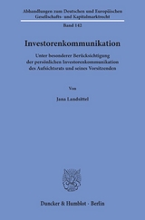 Investorenkommunikation. - Jana Landsittel
