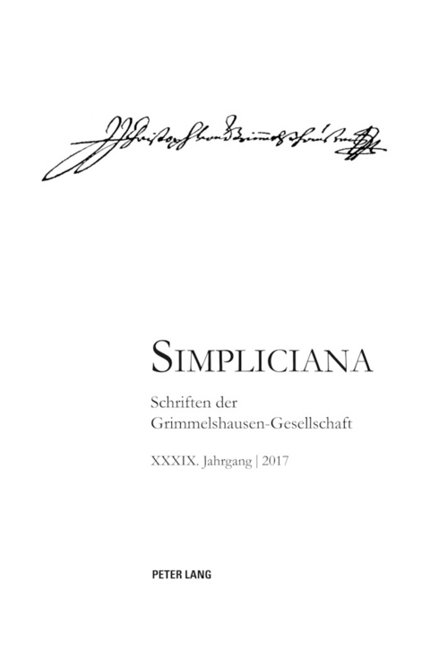 Simpliciana XXXIX (2017) - 