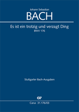 Es ist ein trotzig und verzagt Ding (Klavierauszug) - Johann Sebastian Bach