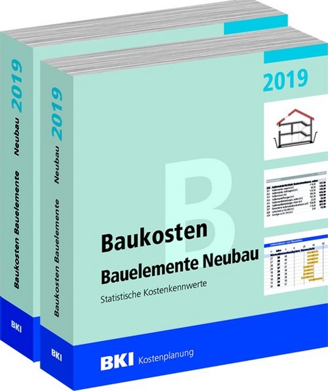 BKI Baukosten Gebäude + Bauelemente Neubau 2019 - Kombi Teil 1-2