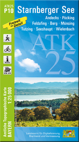 ATK25-P10 Starnberger See (Amtliche Topographische Karte 1:25000) - 