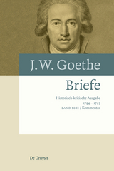 Johann Wolfgang von Goethe: Briefe / Briefe 1794 – 1795 - 