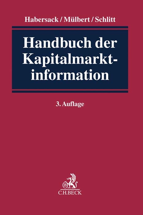 Handbuch der Kapitalmarktinformation - 