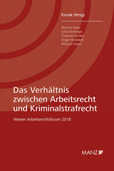 Das Verhältnis zwischen Arbeitsrecht und Kriminalstrafrecht - 