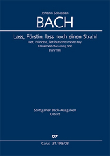 Lass, Fürstin, lass noch einen Strahl (Klavierauszug) - Johann Sebastian Bach